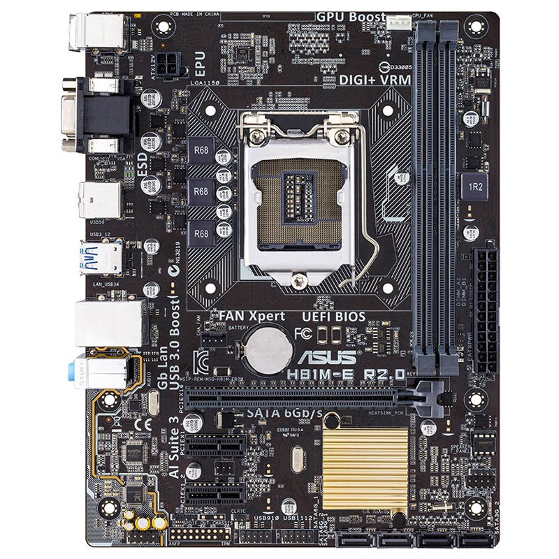 华硕（ASUS）H81M-E R2.0 主板 （Intel H81/LGA 1150）