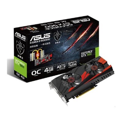 华硕（ASUS）GTX960-DC2OC-4GD5 GTX960冰骑士游戏显卡 4G独显