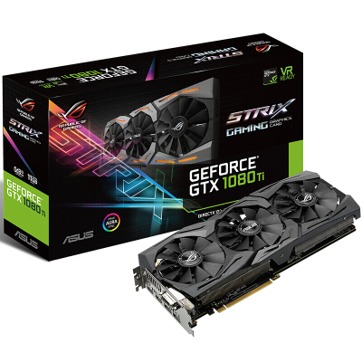 华硕（ASUS） ROG STRIX-GTX1080TI-11G-GAMING 猛禽显卡非2080 GDD5X 352bit游戏显卡