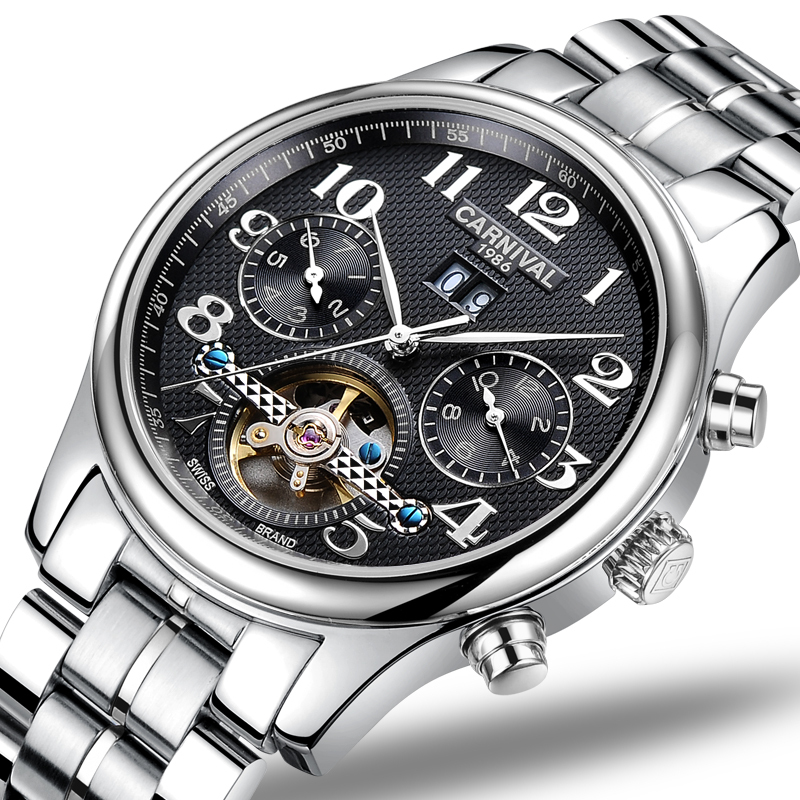 嘉年华(carnival)机械表8670 嘉年华carnival手表新款男士全自动机械