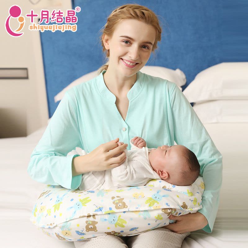 十月结晶哺乳枕头喂奶神器垫托授乳枕婴儿抱枕宝宝护腰喂奶枕图片