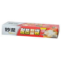 妙洁美洁可致优系列厚实保鲜袋0243M 大号(35*25cm*60只)微波炉加厚耐热冰箱冷冻袋