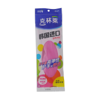 克林莱天然橡胶手套洗衣洗碗家务手套 CR-4红色迷你