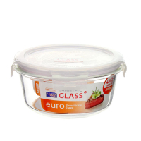 乐扣乐扣耐热玻璃保鲜盒650ml 格拉斯微波饭盒 LLG831