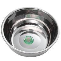 家兴22cm无磁加厚反边调料缸 304优质食品级不锈钢 汤盆 泡菜盆 装饭 装菜 装水果 凉拌盆 和面盆