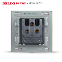 [官方旗舰店]德力西DELIXI 开关插座 香槟拉丝金空调热水器插座 三孔16A开关插座面板 电源插座