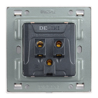 [官方旗舰店]德力西DELIXI 86型开关插座香槟拉丝紫开关紫金墙壁插座面板二三插5五孔电源插座