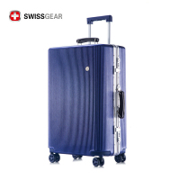 SWISSGEAR瑞士军刀十字系列PC+ABS万向轮拉杆箱复古登机箱男女通用万向轮铝框箱