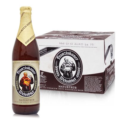 德国风味啤酒 范佳乐(原教士)小麦白啤酒450ml*24瓶