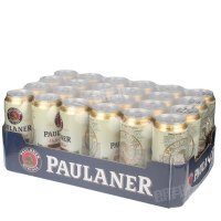 德国进口啤酒 慕尼黑保拉纳Paulaner柏龙小麦啤酒500mL*24听装