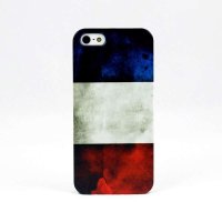 鸣星行 苹果5 iphone5s 世界杯创意法国国旗手机保护壳