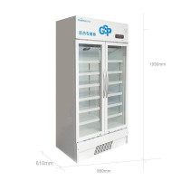 华美（huamei）LC-630D 630升两门医药阴凉柜 冷藏阴凉转换药品展示柜 GSP认证