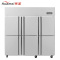 华美(Huamei)LCF-6M 六门商用全不锈钢厨房冰箱 厨房柜立式冷冻柜 冷藏冷冻冰柜