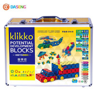 大圣正品14新版土豪金铂金版klikko智慧片早教拼装积木玩具享受vip服务