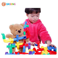 大圣新款水管管道弯管积木拆装拼插幼儿园亲子幼教玩具附亲子幼教手册赠送收纳袋