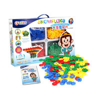 大圣玩具 3.5cm大号雪花片 绿色环保材质 益智拼装早教互动亲子玩具 礼品盒装 DPX600
