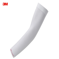 3M防-紫-外-线-防-护--袖--套 夏季长-款清凉透气吸汗男女通用开车骑行 防-晒 不带护-手 白色