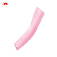 3M防-紫-外-线-防-护--袖--套 夏季长-款清凉透气吸汗男女通用开车骑行 防-晒 不带护-手 粉色