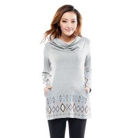 今生宝贝 孕妇装秋装上衣 时尚堆堆领孕妇衫孕妇T恤 21206