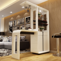 KAY时代 屏风玄关柜酒柜现代简约烤漆吧台 隔断柜间厅柜客厅装饰柜 1.6米-酒柜