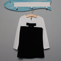 儿童裙子 2015秋装新款 女童拼接蝴蝶结连衣裙 韩版童裙 三色可选