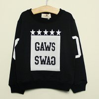 儿童上衣 2015秋装新款 星星字母印花 韩版潮流爆款 柔软舒适童卫衣