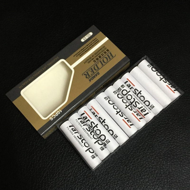 三达SANDA活性炭8MM过滤芯 烟斗专用配件 一小盒10支装SD-25
