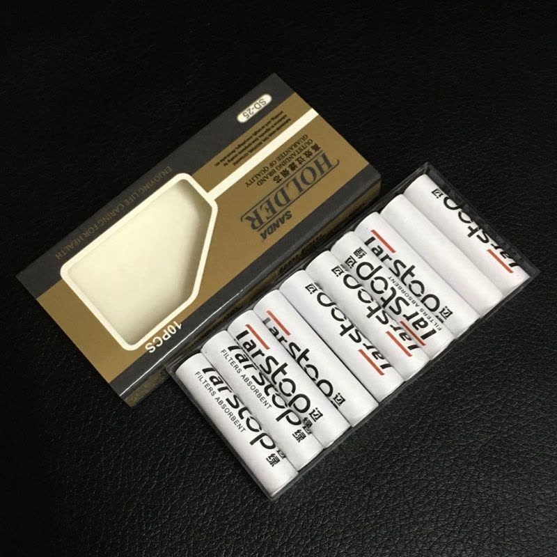 三达SANDA活性炭8MM过滤芯 烟斗专用配件 一小盒10支装SD-25图片
