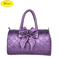 Pataya韩版2014新款手提小包 女生休闲波士顿包菱格枕头包 布包潮