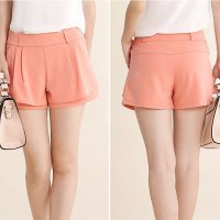 清伊格调 2015年夏装新款韩版大码百搭休闲雪纺短裤 QY0587