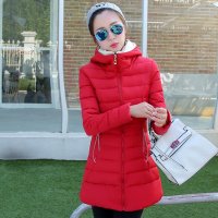 韩缘阁 2015冬季新款韩版女装 修身双螺纹帽中长款棉服棉衣 QY2398