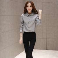 萨麦斯 2015秋装新款韩版时尚休闲长袖女式宽松衬衫 QY2258