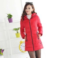 米纱2015冬季新款韩版时尚休闲中长款外套修身连帽羽绒服B9802