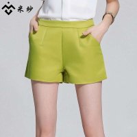米纱2015新款韩版时尚百搭热裤女夏修身大码A字阔腿短裤1555