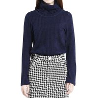 2014秋冬新款韩版修身显瘦针织衫高领套头T恤保暖打底衫女181276