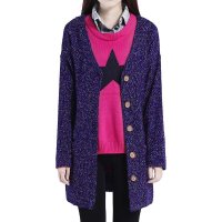 MAPLE 2014年秋冬针织衫新女款长袖休闲毛针织衫宽松外套女181277