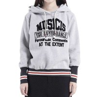 2014秋冬新款韩版字母印花宽松加绒加厚女卫衣连帽套头T恤371037