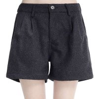 maple2015新韩版纯棉直筒短裤大码加厚裤子修身显闲裤女452513