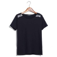 2015年春夏韩版女装简单圆领修身纯色t恤纯棉经典上衣181391