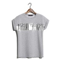 2015年春夏韩版女装宽松显廋圆领纯棉字母印花女短袖t恤452788