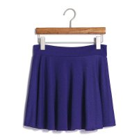 2015韩版新款纯色小短裙百搭显瘦裙百褶裙半身裙380662