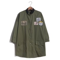 2015初秋新款韩版立领徽章贴布七分袖棒球服BF风中长外套345004