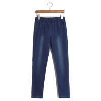 2015秋季新款韩版百搭纯色洗水磨白裤子修身显瘦小脚牛仔裤453975