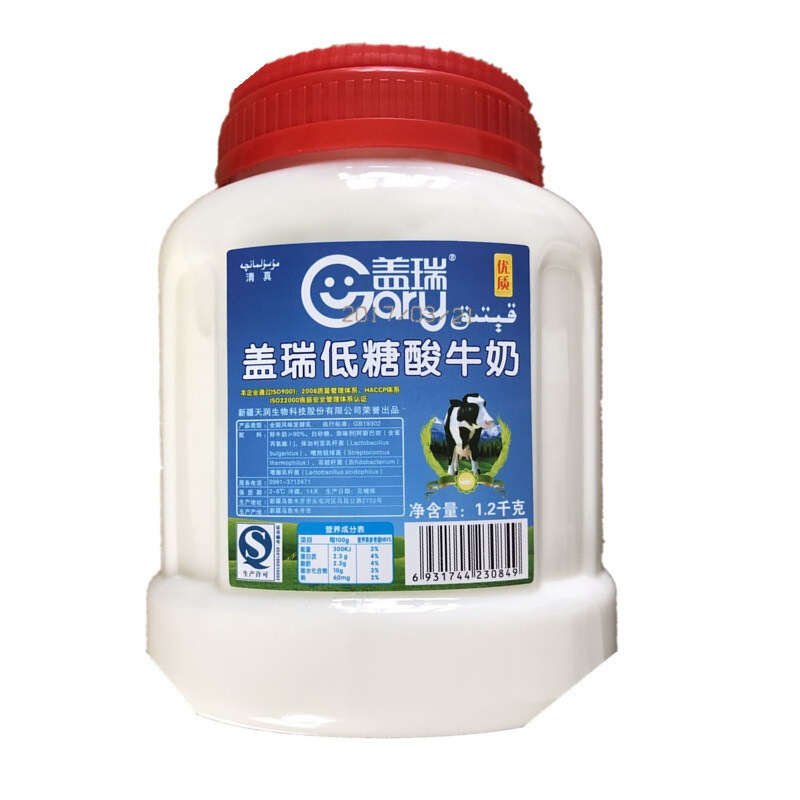 天润盖瑞低糖酸牛奶风味发酵乳12千克桶装产发mk