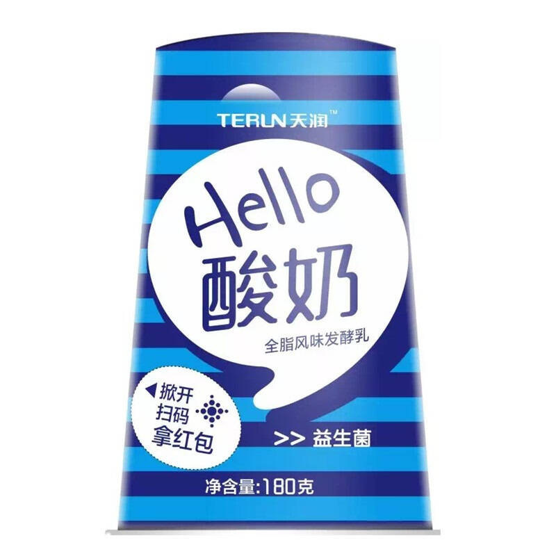 新疆天润hello酸奶12杯装单杯