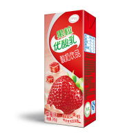 七果果 伊利 真果粒优酸乳果粒酸奶饮品风味乳酸菌草莓味 245gX12瓶 产发 MK