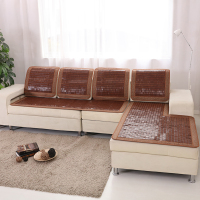 爱天家纺凉席沙发垫防滑夏季竹凉席坐垫欧式组合沙发垫实木家具竹凉垫麻将凉席沙发垫竹垫竹席坐垫套罩夏天款