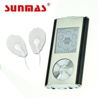 SUNMAS数码经络按摩仪 SM9128 脉冲理疗仪 MINI家用多功能按摩器全身按摩器针灸穴位按摩颈肩按摩仪（黑色）