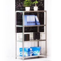 魁罡牌304不锈钢(增强版)厨房阳台万能角钢可调节储物架150cm高