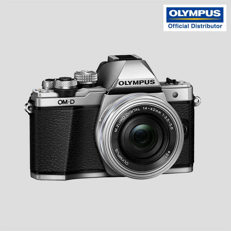 奥林巴斯（OLYMPUS）E-M10 MarkII-1442-EZ 微单相机套机 银色 LiveMOS BLS-5图片